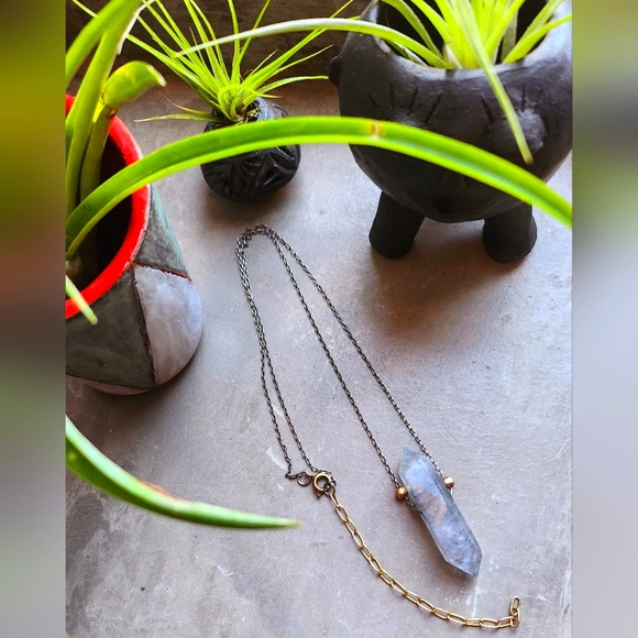 Crystal Quartz Pendulum Necklace NEW! - Picture 1 of 5